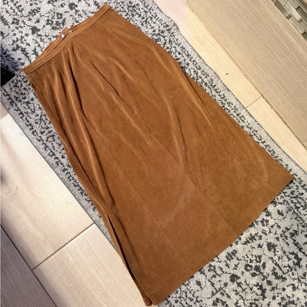 L.L. Bean Brown A-Line Skirt